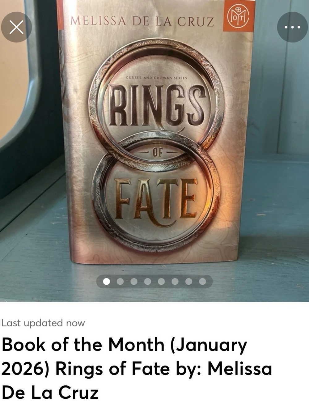 Melissa de la Cruz 'Rings of Fate' Book BOTM January 2026